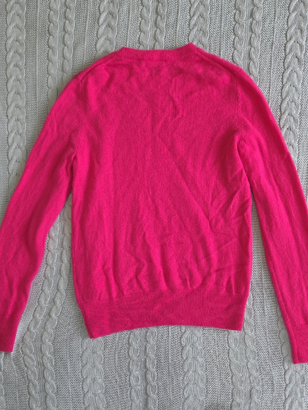 Quince Pink 100% Cashmere Sweater Crewneck Long Sleeve Extra Small Quiet Luxury - Picture 7 of 7